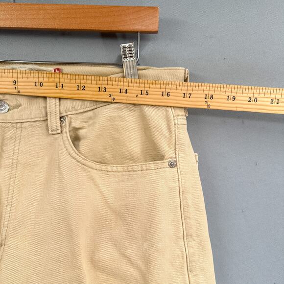 Levi's 505 Jeans Mens 34x26 Regular Fit Straight Tan Brown Red Tab Retro 90s Y2K - Picture 12 of 16
